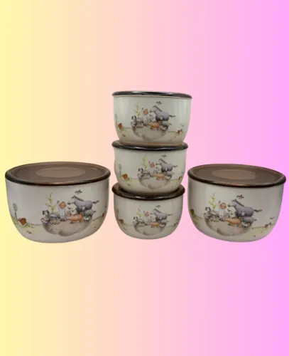 potes herméticos (kit com 4 unidades)