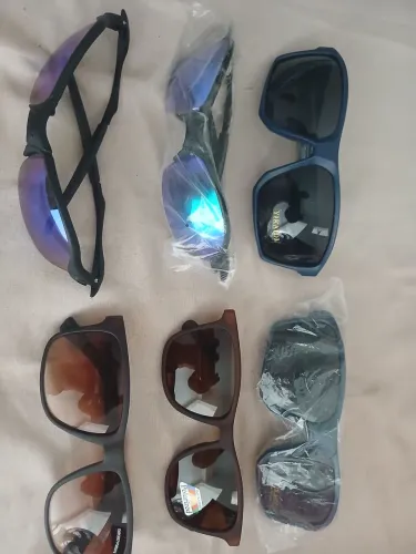 Kit de óculos esportivo vai 2 Julieta, 2 Brown polarizados e 2 tipo sufista