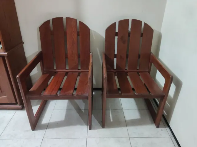 Conjunto de Cadeiras Madeira de Lei (Maciça), 4 Cadeiras