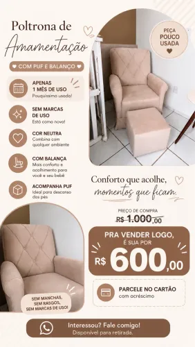 Poltrona Com puff
