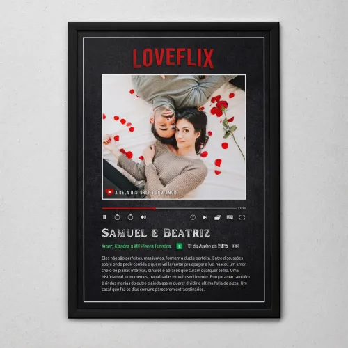 Quadro Personalizado para Casal 30cm x 40cm