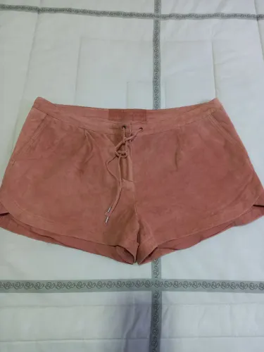 Short couro legítimo john john tam M