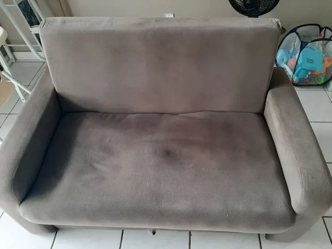 Sofá cama com baú 