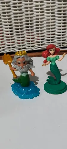 Kit de Personagens Disney - Ariel e Rei Tritão