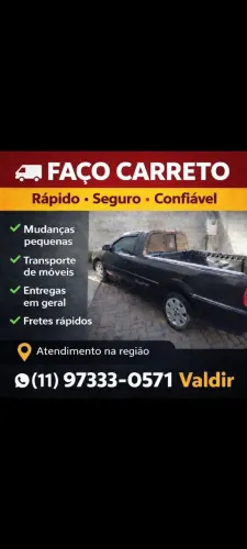 Transportes para todo estado pequenos fretes