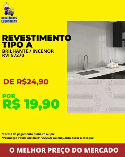 PISO REVESTIMENTO TIPO A - PROMOÇÃO IMPERDÍVEL!!!