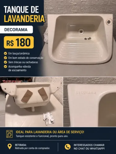 Tanque de lavar roupas 