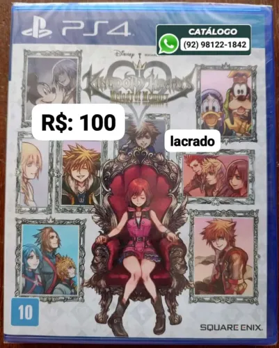 Kingdom Hearts Melody Of Memory LACRADO = R$: 100