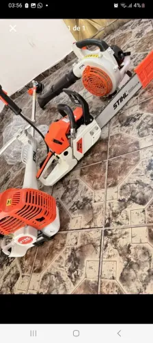 Kit Roçadeira e Motosserra da STIHL Zeradas