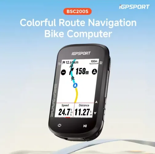IGPSPORT BSC200S - Ciclo Computador Inteligente com Rota e Tela Colorida