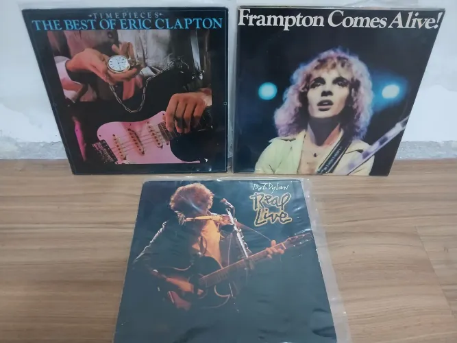 Disco vinil Peter Frampton Bob Dylan e Eric Clapton 