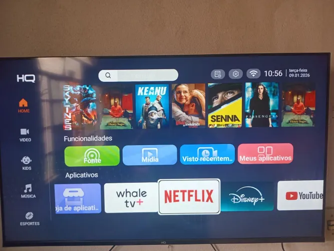Tv smart 43 HQ com controle