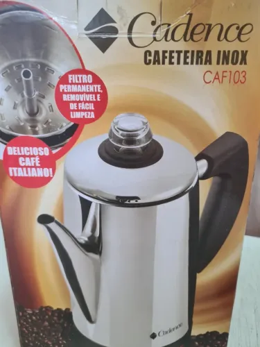 Cafeteira Elétrica Italiana Cadence Inox CAF103 - 127V (Sem Uso!)