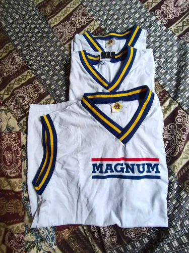 Uniforme Magnum Cidade Nova (3 Regatas azuis P/ semi-novas)
