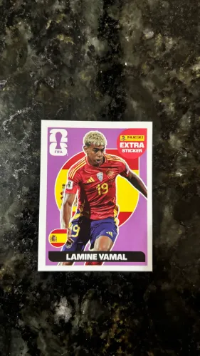 Figurinha extra sticker Lamine Yamal 2026