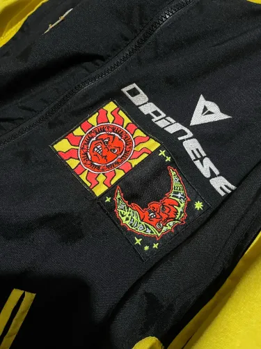 Jaqueta vintage Dainese x Valentino Rossi 46 ?RossiFumi?, tamanho 52 europeu. 