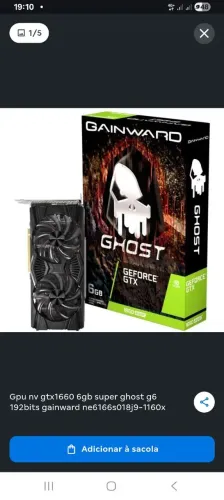 A GTX 1660 Ti Ghost da Gainward