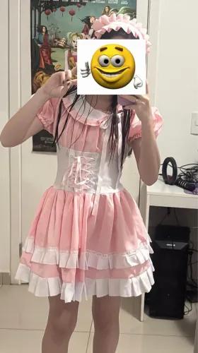 Vestido Maid/Lolitta Rosa claro
