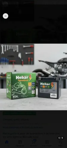 Bateria héliar nova com garantia.fazemos entrega