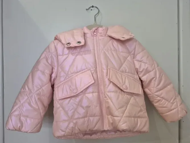 Jaqueta Puffer Furta-Cor Infantil Menina Forrada (Canadá) - Tam 2-3