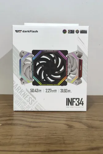 KIT FANS DARKFLASH UNIFAN INF34 ARGB ( NOVAS )