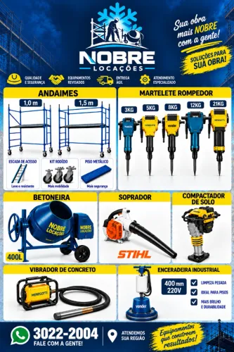 EQUIPAMENTOS PARA OBRA
