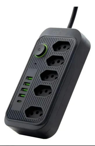 Extensão Coibeu Wkc-54110 Tomadas 2m 4 Usb Bivolt
