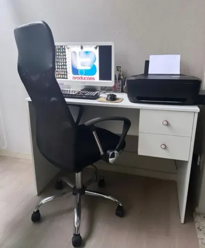 Mesa em mdf entrega grátis 2 gavetas 
