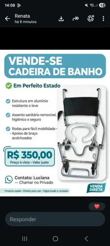Cadeira de banho