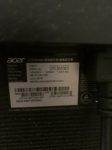 Monitor acer kg241