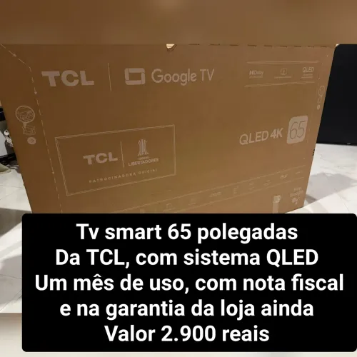 Tv smart de 65 polegadas semi nova