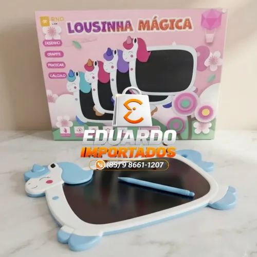 Lousinha Mágica, Tablet para Desenhos Anotações, Praticar cálculos matemática (Infantil)