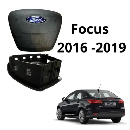 Capa Tampa do Airbag Volante Ford Focus 2016 2017 2018 2019 Buzina Motorista