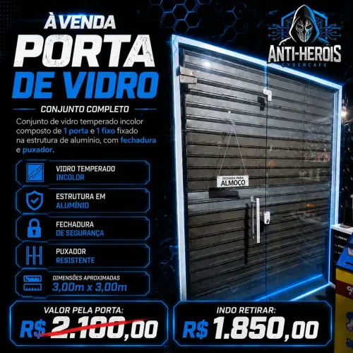 PORTA DE VIDRO
