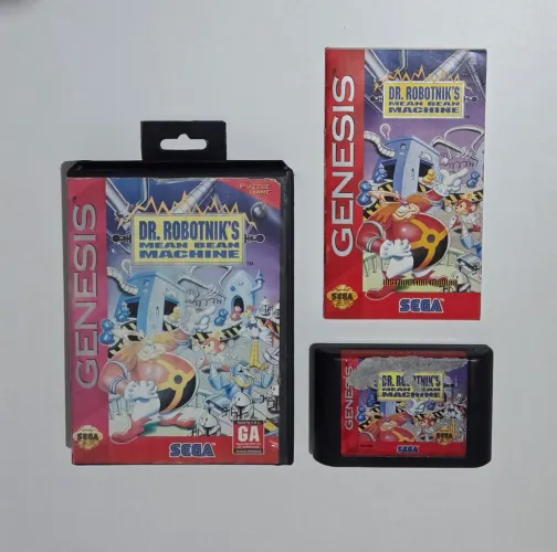 Jogo Dr. Robotnik's Mean Bean Machine original para Mega Drive
