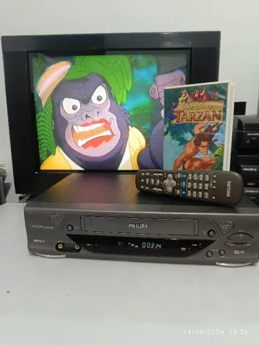 Vídeo Cassete Philips VR488 (Funcionando 100% com controle)