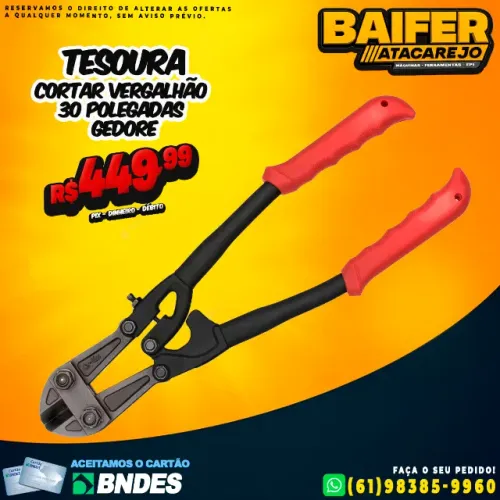Tesoura Cortar Vergalhão 30 Polegadas Gedore