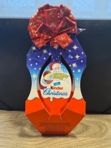 Caixa involucro de Natal kinder ovo anos 90
