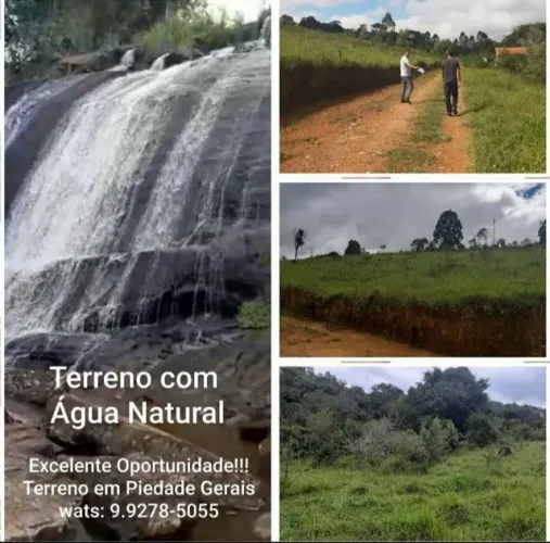 Terreno em Piedade Gerais 1.000m2 a 200mts de cachoeira