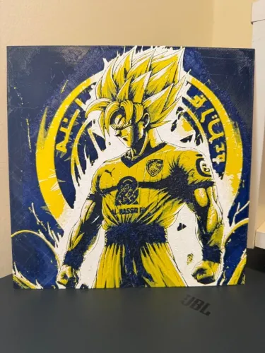 quadro goku dragon ball z al nassr