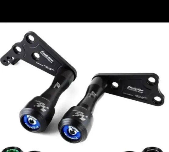 Moto Slider protetor  pra moto TM-03 cor azul e preto valor 290,00