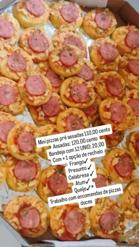 MINI PIZZAS CASEIRAS SAL E DOCE