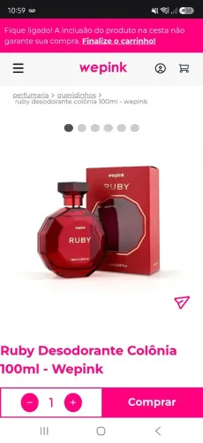 Perfume Ruby Wepink Novo