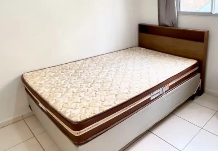 Cama box casal com cabeceira