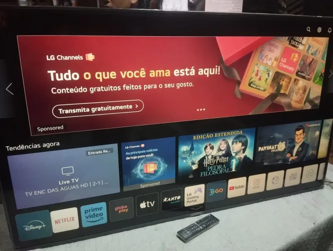 Telão smarTv LG 55 polegadas 4K UHD iA, com Xbox integrado, funcionando Tudo Top