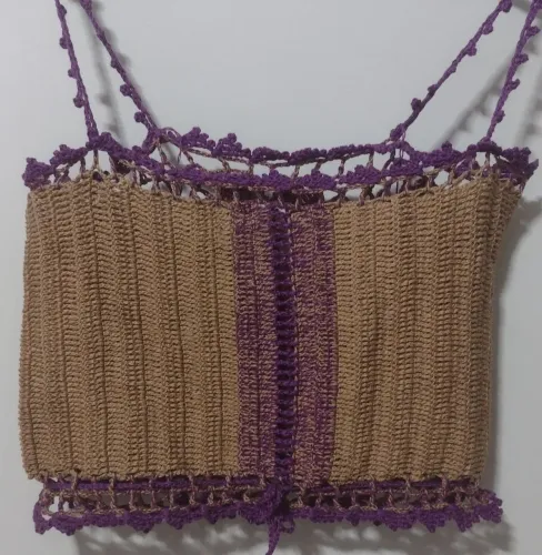 Top crochê