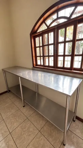 Bancada de Inox Profissional 2,4m