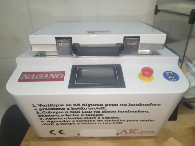 Laminadora e tira bolhas AK Pro (Nagano) novíssima. )
