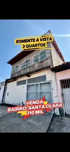 casa 2 andares bairro santa clara 85 mil