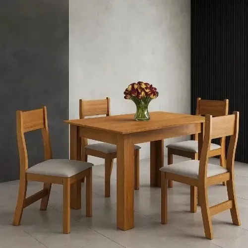 Mesa de jantar com 4 lugares